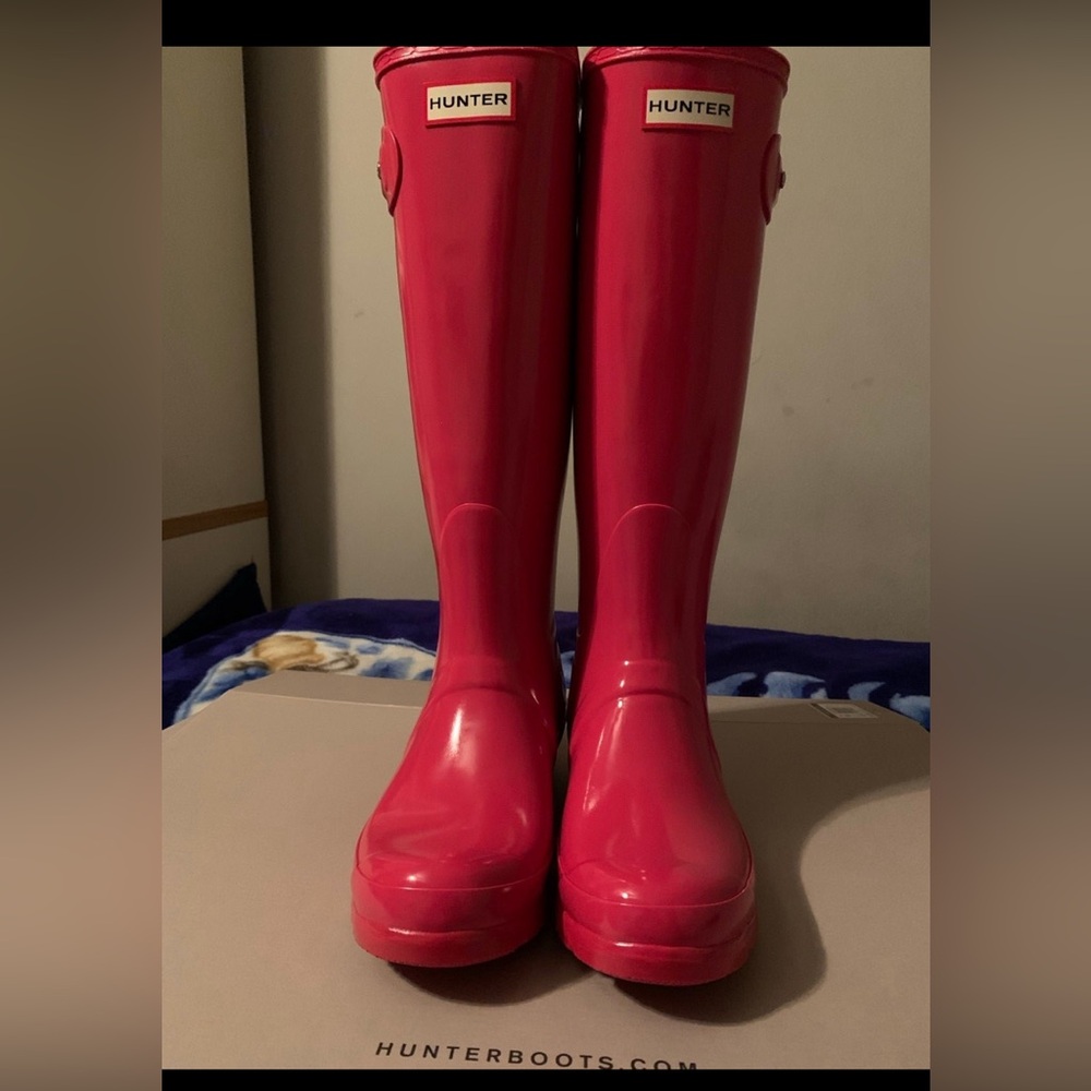 Hunter Rain Boots-Bright Pink